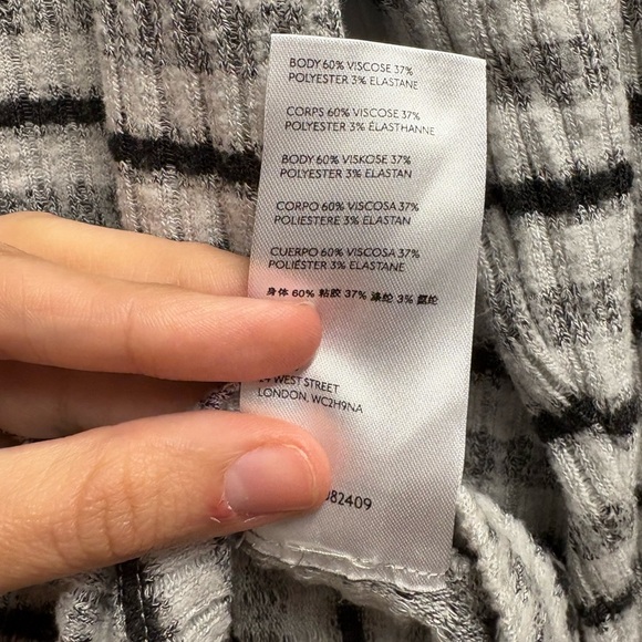 Saturday Sunday Anthropologie Pippa Hacci Turtleneck Stripe High-Low Sweater Med - Picture 4 of 5